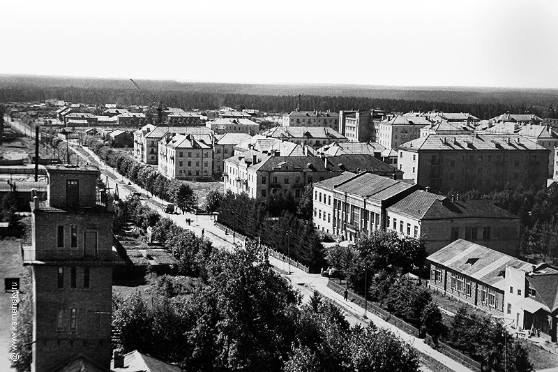 Вид на проспект Испытателей 1950-е годы