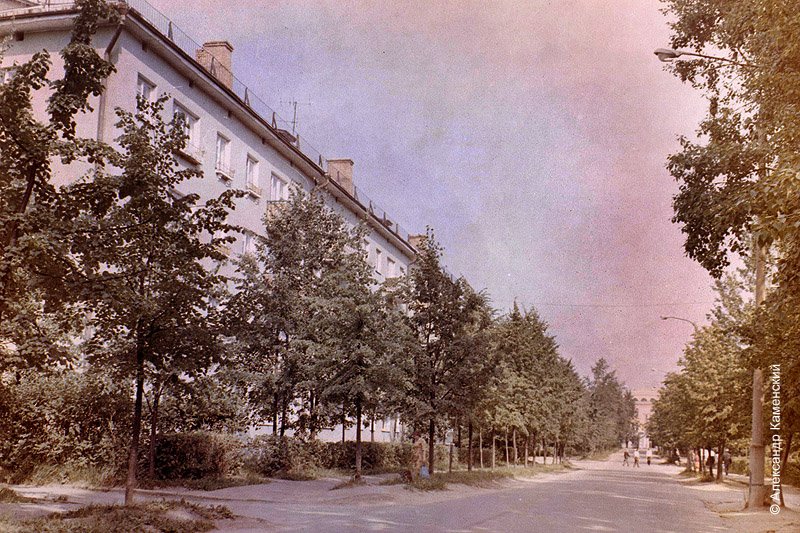 Вид на Комсомольскую улицу от Спортивной, 1980-е годы
