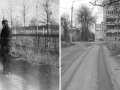 Сравнительная фотография. Улица Спортивная с разницей в 50 лет, 1960-е и 2012 год