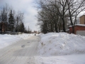 Улица Дачная после сильного снегопада, 2005 год