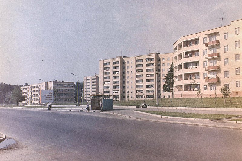 Микрорайон Северный в Красноармейске (после 1994 года проспект Испытателей), 1980-е годы