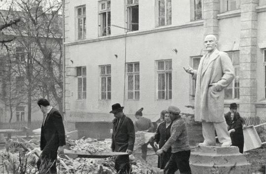 Работы по капитальному ремонту здания "штаба", 1980-е годы
