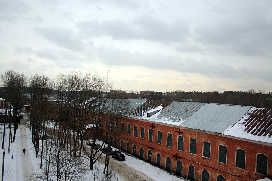 Территория фабрики КРАФ (бывшей Вознесенской мануфактуры) и улица Свердлова, 2008 год