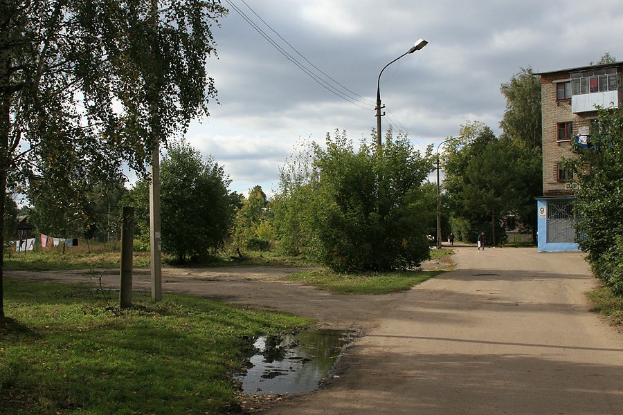 Дома на улица Морозова, вид со стороны Балсунихи, 2002 год