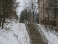 Улица Гагарина расположена на склоне большого холма, поэтому тут много лестниц, 2007 год