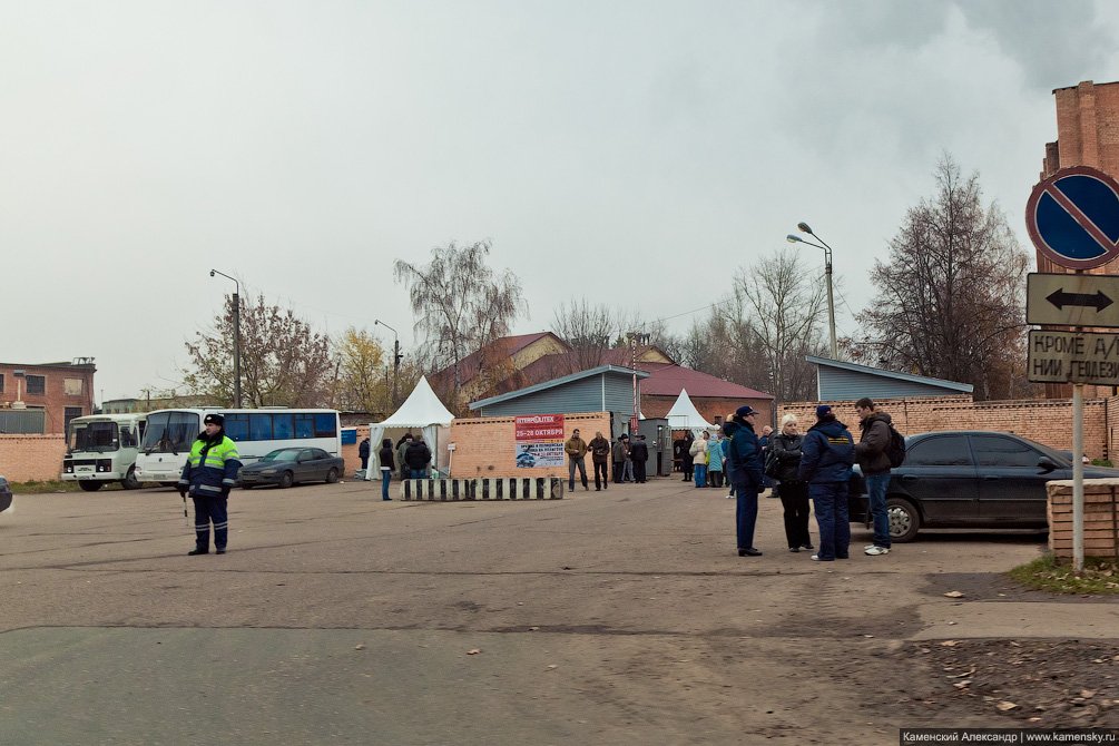 Усиленные наряды ГАИ на улицах города по случаю выставки Интерполитех, ноябрь 2011 года