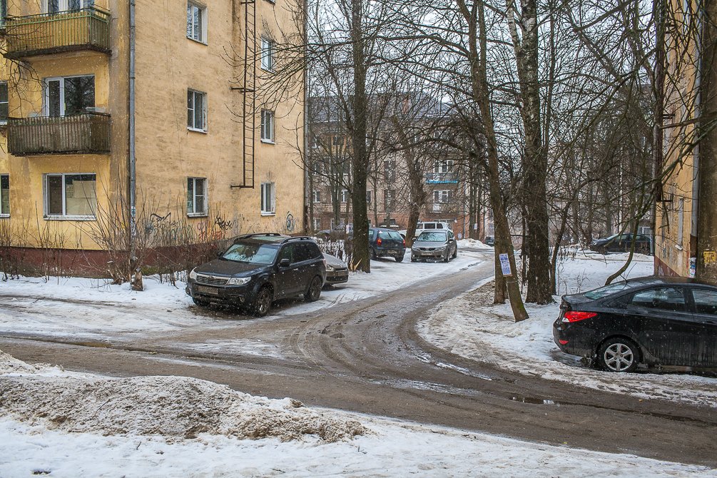 Улица Строителей, март 2015 года