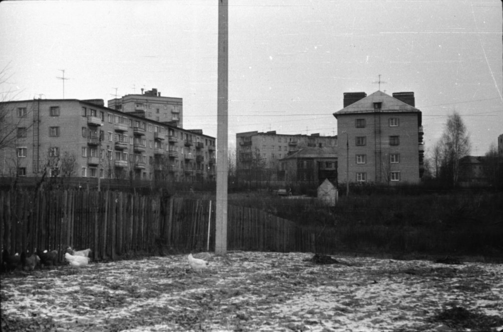 Пустырь между домами улицы Морозова и Балсунихой, 1980-е годы