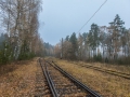 Железнодорожный разъезд около поселка УКС, октябрь 2015 года