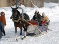 Масленица у ДК им. Ленина, катание на лошадях, 1987 и 2009 год