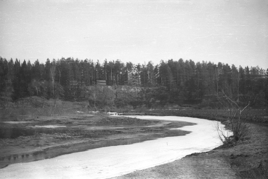 Река Воря в районе Пирожной горы, 1960-е годы