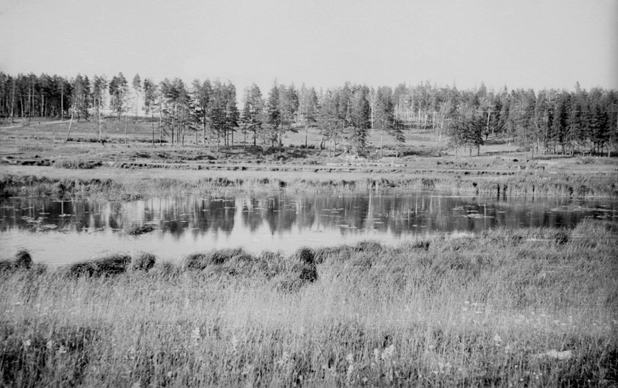 Река Воря в районе лодочной станции, 1960-е годы
