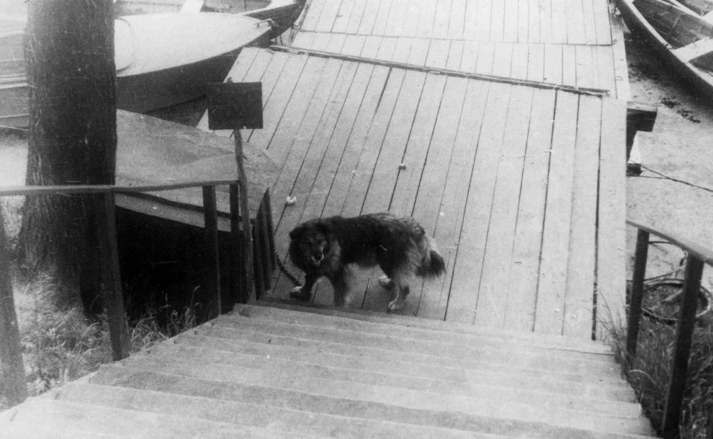 Охранник на лодочной станции на Воре, 1970-е годы