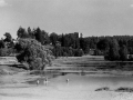 Городской пляж на реке Воре на месте бывшей лодочной станции, 1980-е годы