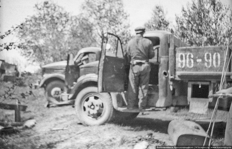 Деревня Путилово, 1960-е годы, автомобили ГАЗ-51
