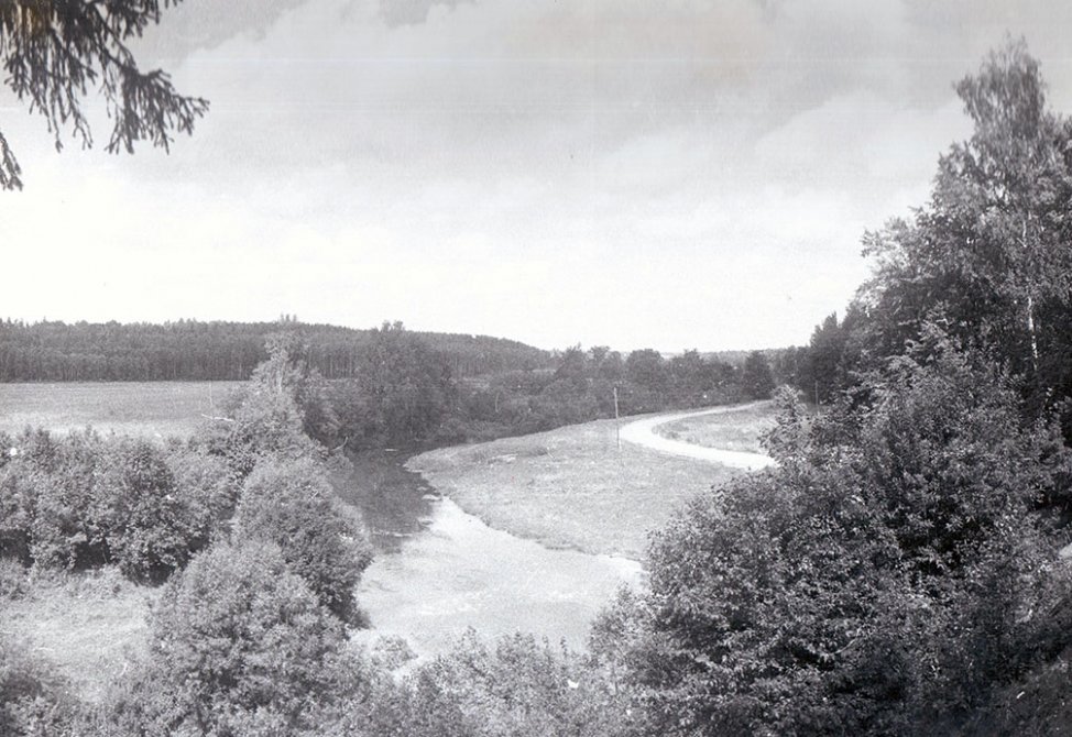 Река Воря в районе Пирожной горы, 1970-е годы