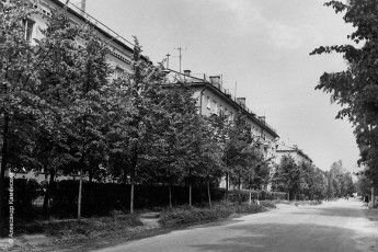 Вид на Комсомольскую улицу от Спортивной, 1970-е годы