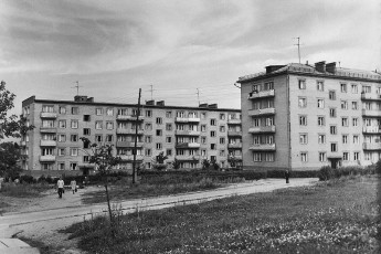 Панорама улицы Дачной, дома 13 и 15, 1980-е годы