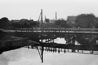 Старый «низкий» мост через Ворю, 1920-е годы