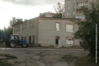 Бывшее здание КБО на Краснофлотской во время реконструкции, 2007 год