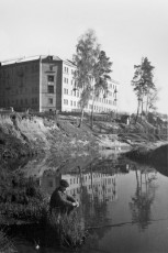 Вид с реки Вори на дом № 12, 1940-е годы