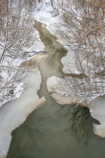 Река Воря, окрестности Лесничества, январь 2015 года