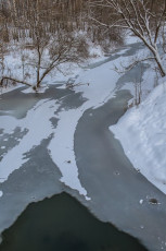 Река Воря, окрестности Лесничества, январь 2015 года