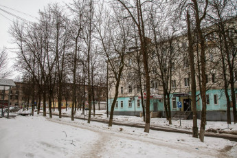 Перекресток улиц Комсомольская и Горького, февраль 2017 года