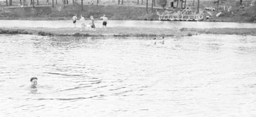 Река Воря в районе лодочной станции, 1960-е годы