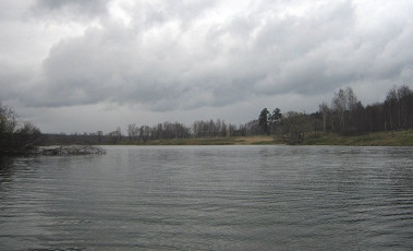 Река Воря в районе бывшей Лодочной станции на полигоне, 2007 год