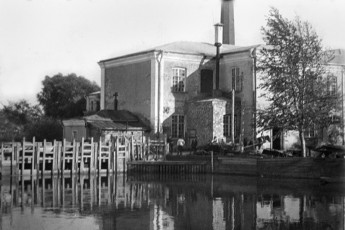 Отбельная казарма и городская плотина, 1920-е годы