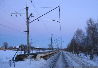 Платформа Федоровское, зима